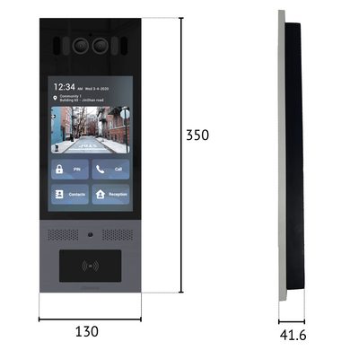 X915S - Многоабонентная вызывная панель на Android (распознавание лиц, Bluetooth), Многоабонентская