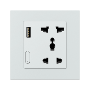ZigBee розумна розетка з USB Akubela (біла)