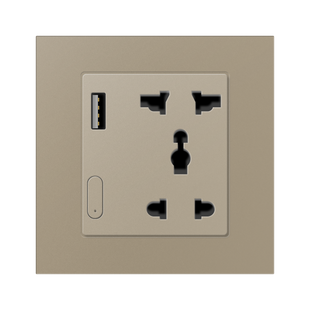 ZigBee розумна розетка з USB Akubela (золота)